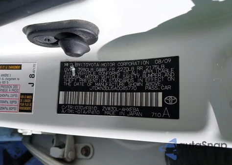 2010 Toyota Prius Ii z USA, uszkodzony, nr VIN JTDKN3DU5A0045770